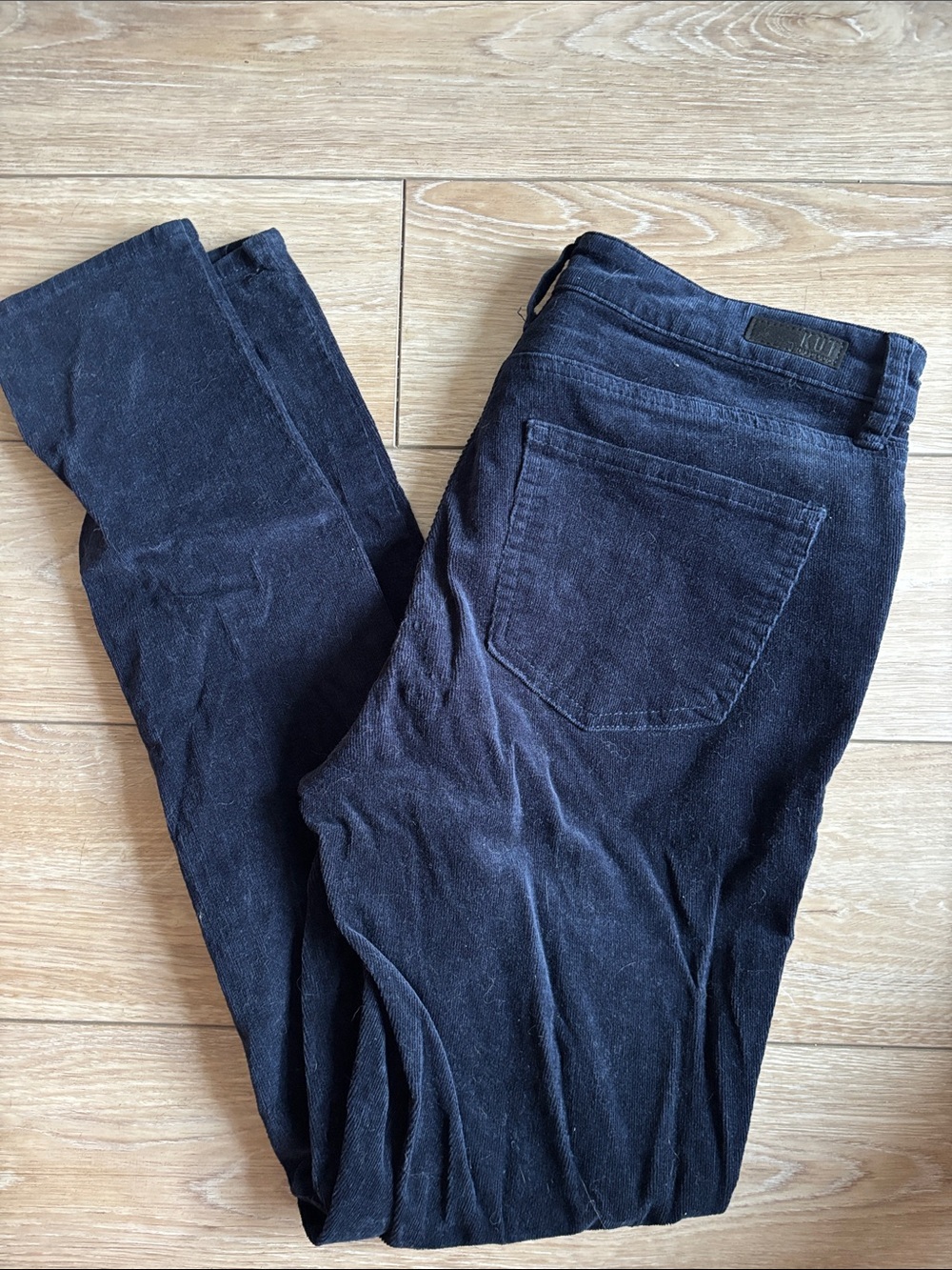 Kut from the Kloth Women's navy blue Skinny Corduroy Jeans